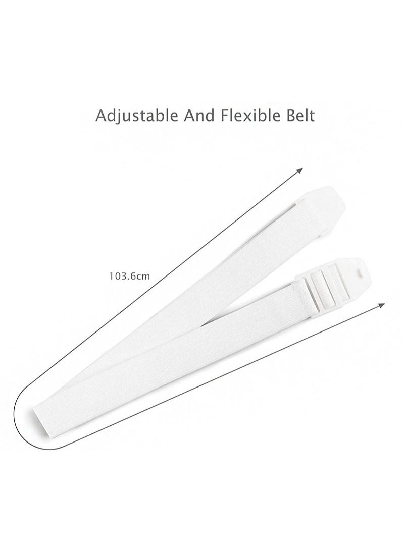 Aikanbo - Lightweight Stoma Belt，Portable Adjustable Length with Stoma Hernia Strap for Post-Post Care After Colostomy Ileostomy Surgery (White) - Image 1