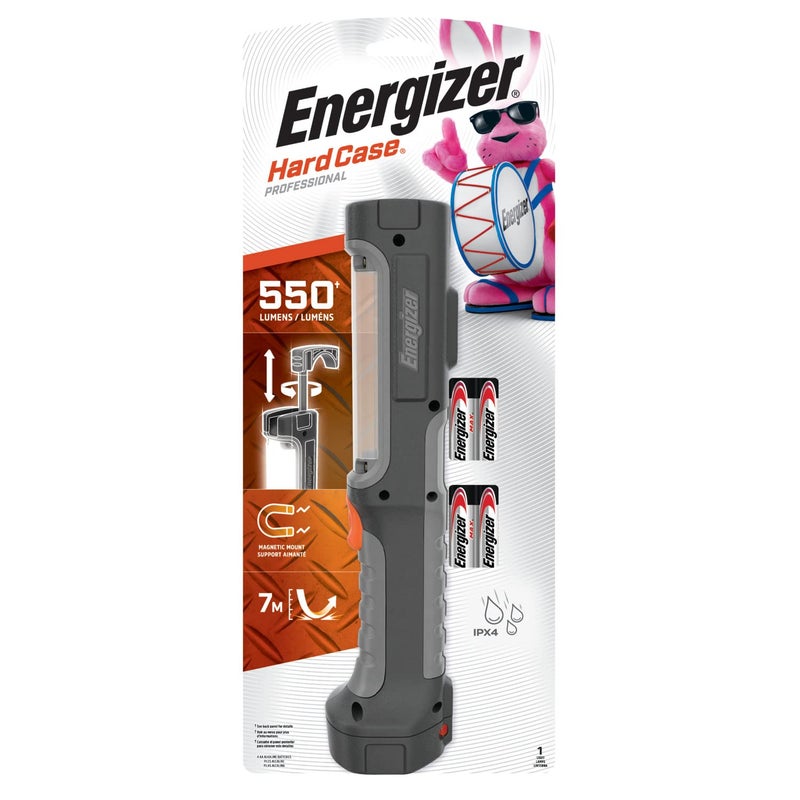 Energizer HC-550 LED Flashlight, Water Resistant LED Magnetic Work Light, Flash Light with AA Batteries Included, Pack of 2 - Image 1