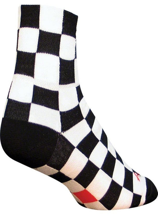 SockGuy Ridgemont 3" Socks L/XL Checkered - Image 1