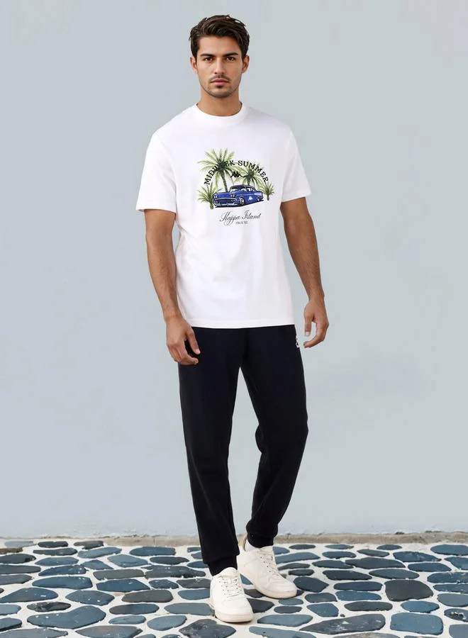 Kappa Kappa Logo Print Crew Neck T-shirt