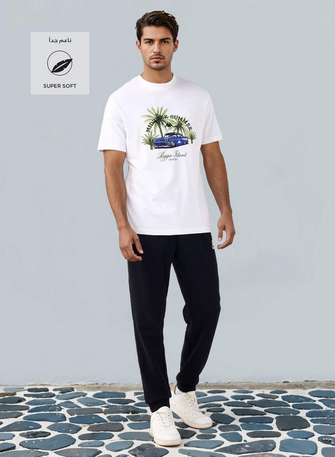 كابا تيشيرت بياقة دائرية وطبعة شعار كابا - Image 2