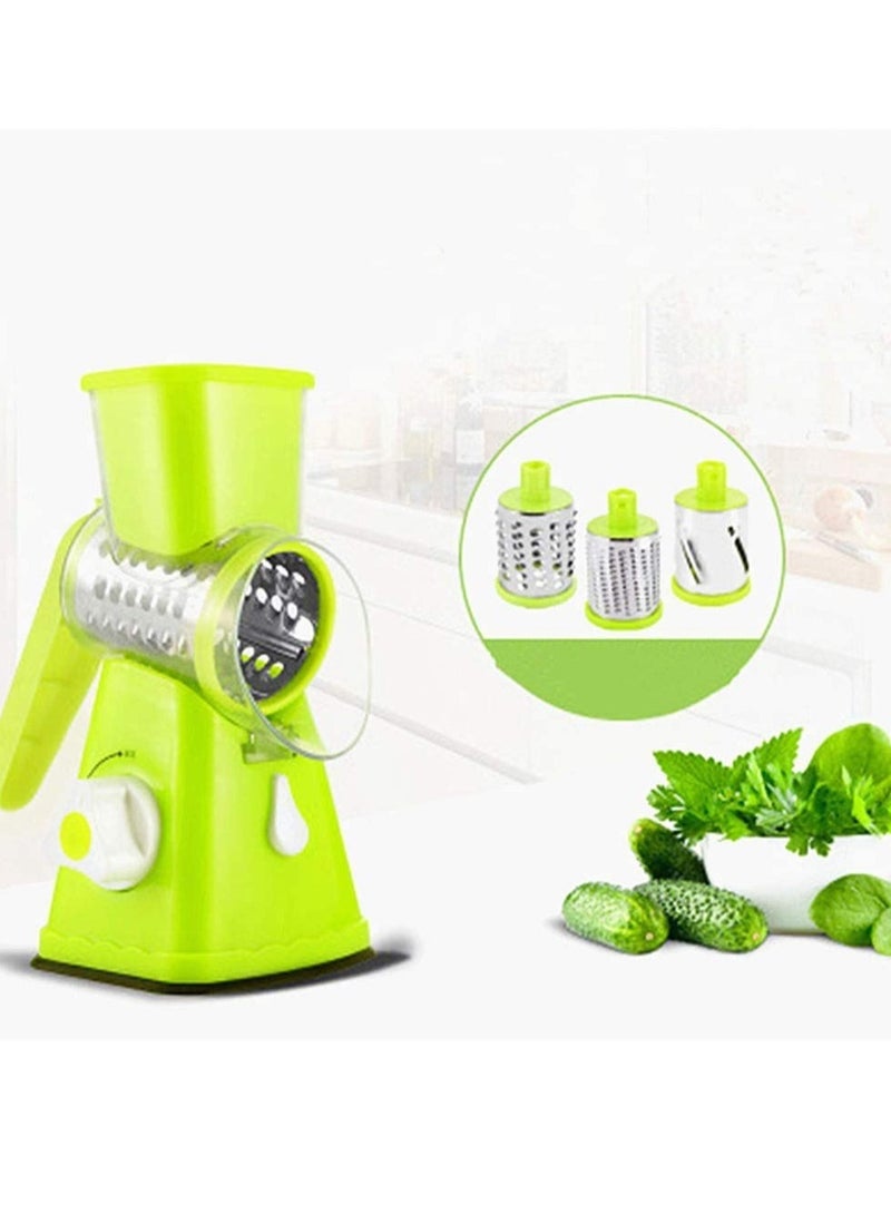 ELTRAZONE Manual Vegetable Tabletop Drum Round Onion Potato Carrot Grater Kitchen Gadgets - Image 1