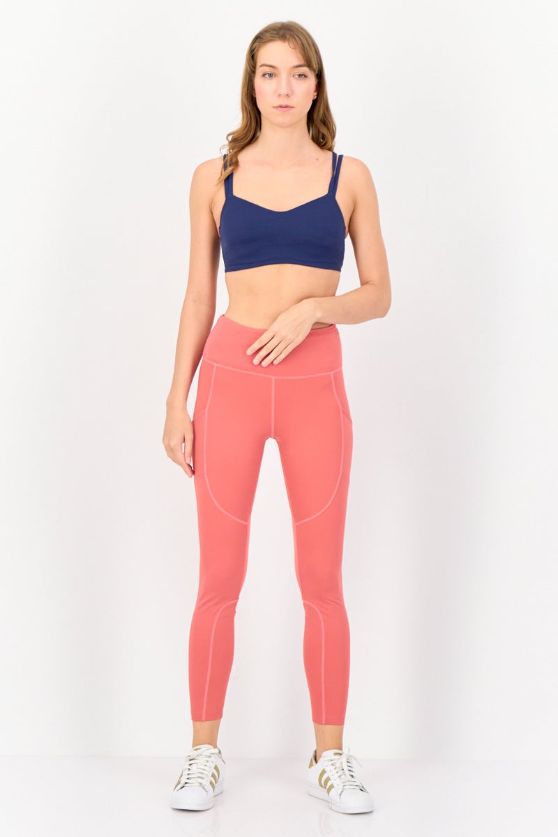 Nike Women Brand Logo Leggings, Old Rose  - Image 4