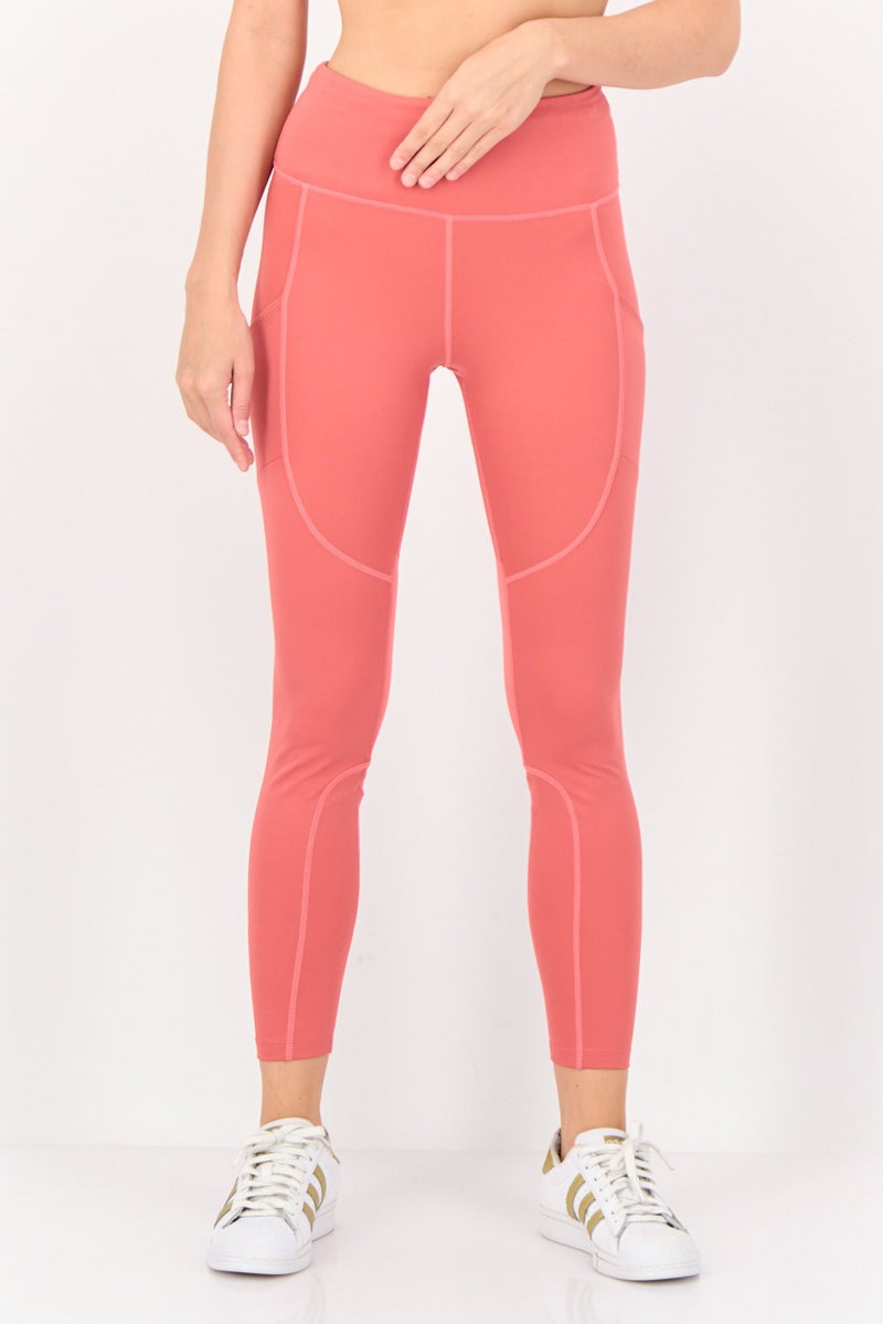 Nike Women Brand Logo Leggings, Old Rose  - Image 1