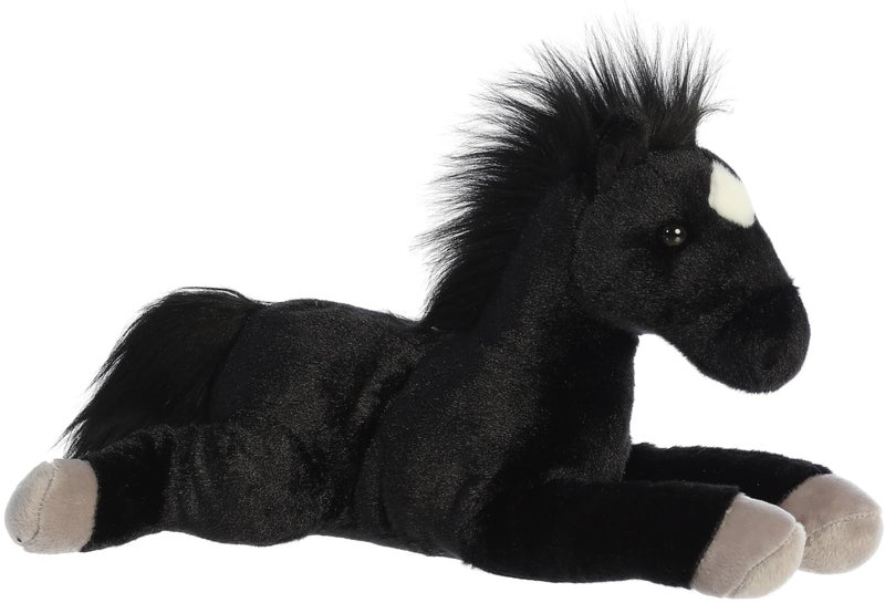 Aurora® Adorable Flopsie™ Blackjack™ Stuffed Animal - Playful Ease - Timeless Companions - Black 12 Inches - Image 1