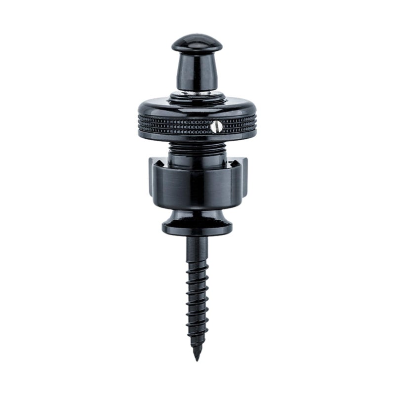 Schaller 14010401 Security Straplocks, Black Chrome - Image 1