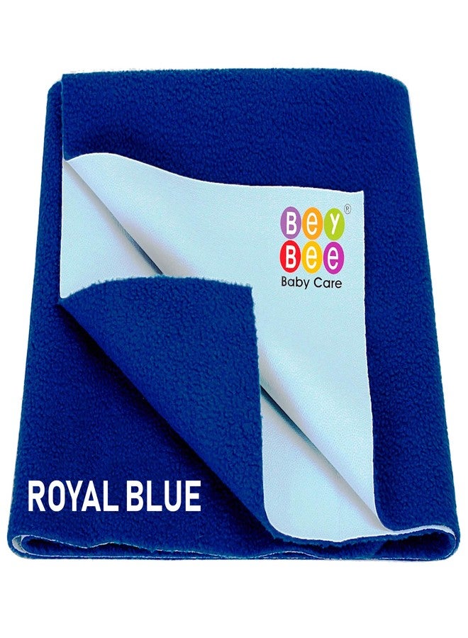 Bey Bee Dry Baby Bed Protector Waterproof Sheet Medium, Royal Blue - Image 1