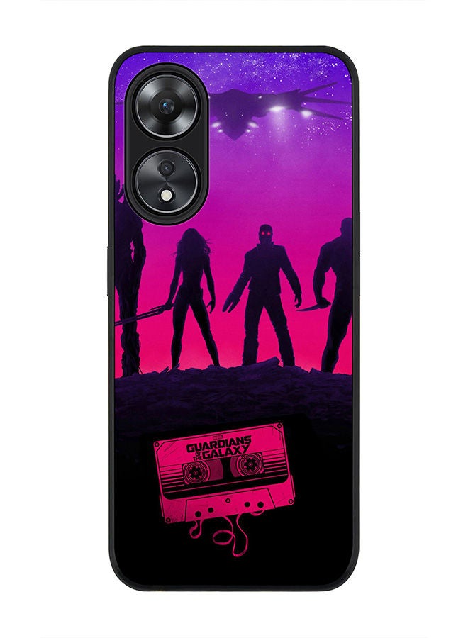 Stylizedd Rugged Black edge case for Oppo A78 5G / Oppo A58 5G Slim fit Soft Case Flexible Rubber Edges Anti Drop TPU Gel Thin Cover -  Gardians Of Galaxy - Image 1