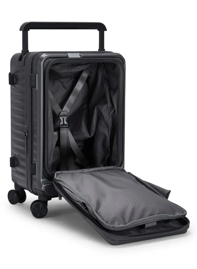 LIMRA Travel Bag From Limra Made Of PC Cabin Carry Check-In Luggage Trolley Size 20 inch Color Grey