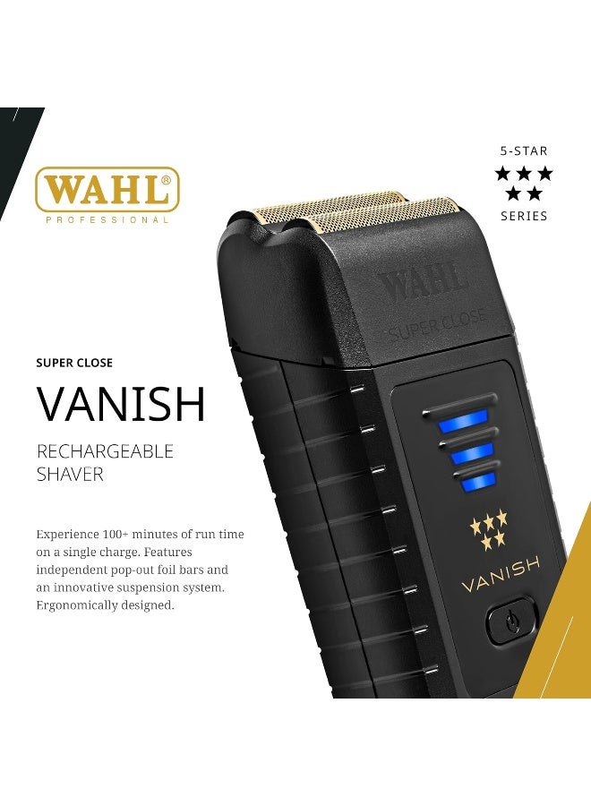 Wahl Professional ماكينة حلاقة وايل المحترفة 5 ستار فانيش | سلكي - لاسلكي | 2 شريط قطع مستقل | ورق ذهبي | 3 دبابيس - دول مجلس التعاون الخليجي - Image 2