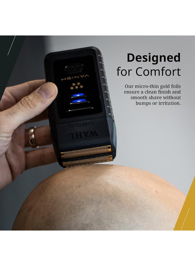 Wahl Professional ماكينة حلاقة وايل المحترفة 5 ستار فانيش | سلكي - لاسلكي | 2 شريط قطع مستقل | ورق ذهبي | 3 دبابيس - دول مجلس التعاون الخليجي - Image 5