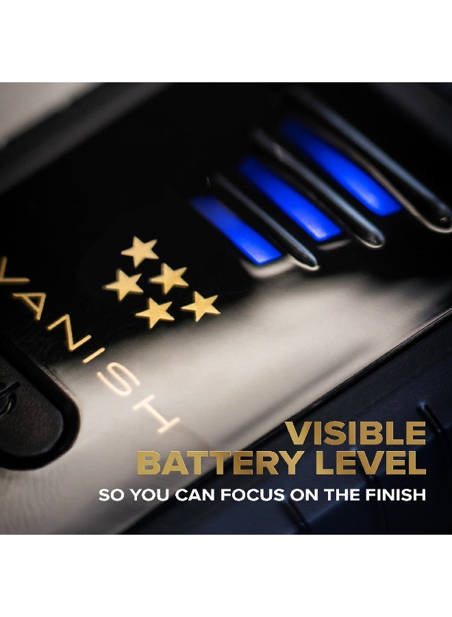 Wahl Professional 5 Star Vanish Shaver | Cord-Cordless |2 Independent Cutting Bars | Gold Foil | 3 Pin - GCC - Image 4