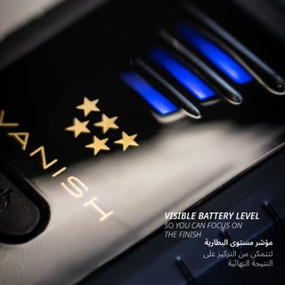 Wahl Professional 5 Star Vanish Shaver | Cord-Cordless |2 Independent Cutting Bars | Gold Foil | 3 Pin - GCC - view 4