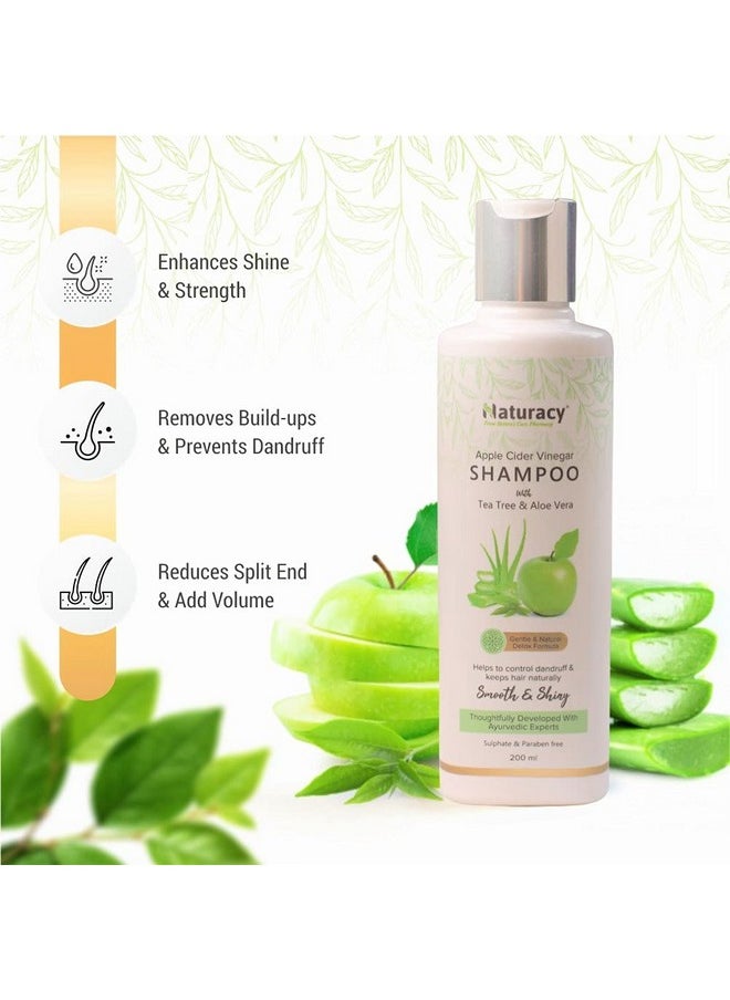 Naturacy Apple Cider Vinegar Shampoo For Dull & Damaged Hair (200Ml)  - Image 2