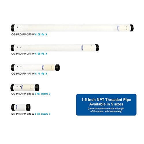 QualGear QG-PRO-PM-PC-W Pro-AV 1.5" Npt Threaded Pipe Connector Projector Accessory - Image 5
