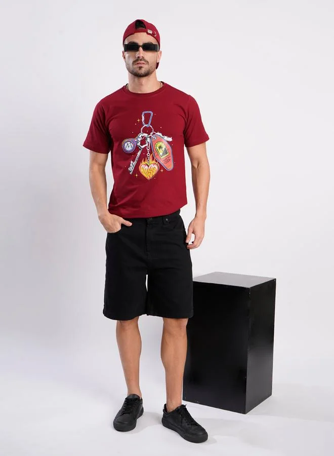 ستايلي Men Black Relaxed Fit Denim Shorts By Bene Kleed