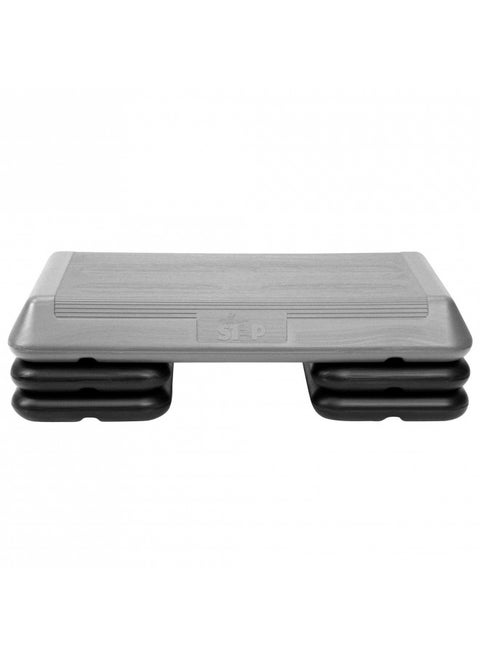 The Step (Made in USA) Original Aerobic Platform Circuit Size Grey Aerobic Platform and Original Black Risers