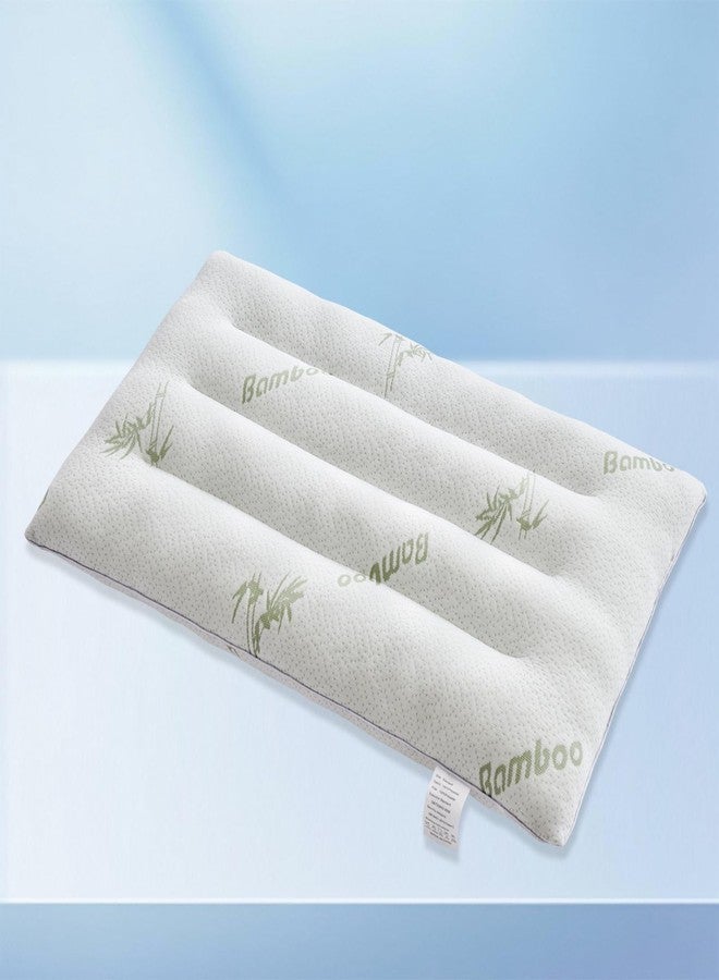 SWTMERRY Ultra Thin Pillows for Sleeping, Flat Pillows for Stomach & Side Sleepers, Rayon Derived from Bamboo, 7D High Support 2.5 inch Height Slim Bed Pillow - Image 1