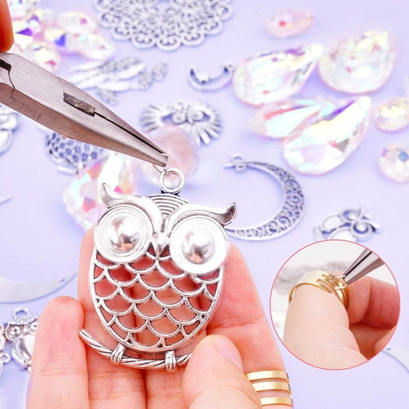 JYNTERPLAY 410Pcs DIY Sun Catchers Crystal Making Kits Craft for Adults Suncatcher Owls Window Wind Chime Sun Catcher Decoration Pendant Prism for Home Office Garden Christmas Wedding - Image 5
