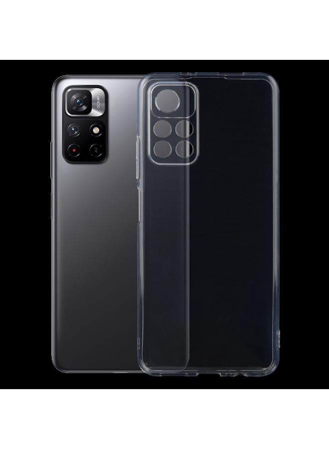 erorex Case For Xiaomi Redmi Note 11 5G 0.75mm Ultra-thin Transparent TPU Soft Phone Case - Image 1