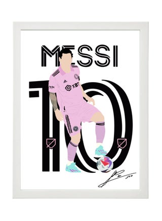 Lionel Messi Inter Miami Digital Painting Art Autographed Poster with Frame 30x40cm - pzsku/ZD0F82C2CC760624FC38CZ/45/_/1701674587/58537040-de86-4585-b4e7-74a7f07775de