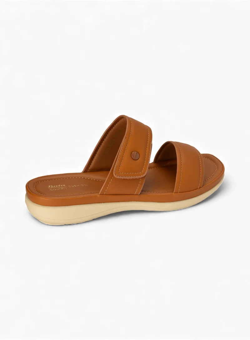 Bata brown Comfit Casual Slip-On Sandal for Women | Best Price UAE