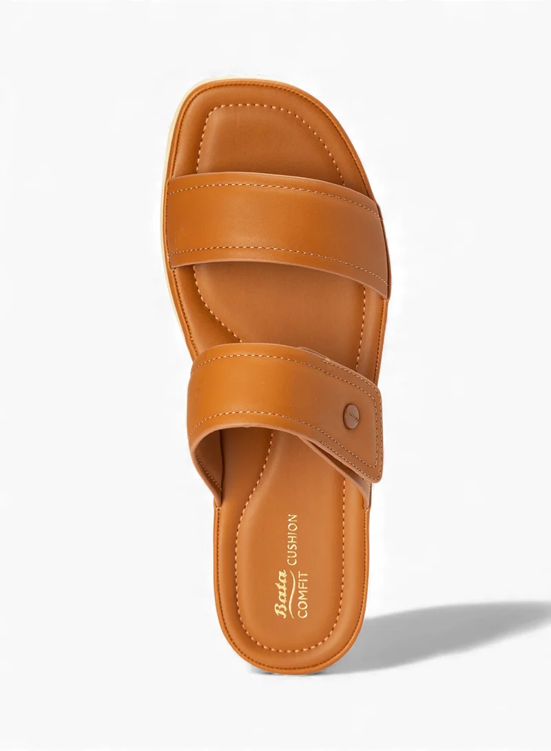 Bata brown Comfit Casual Slip-On Sandal for Women | Best Price UAE