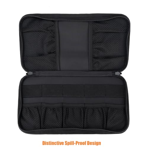 TACNEX Tactical Visor Organizer MOLLE Panel with Zipper Storage Pouch & Sunglasses Holder Car Essentials EDC Gear Tool Pack Vehicle Accessories for Truck Pickup Van SUV ORV (Sun Visor Organizer) - Image 2