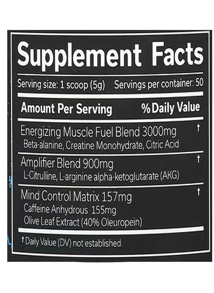 JNX Sports The Curse Pre Workout - Blue Raspberry - (250 g)  - Image 3
