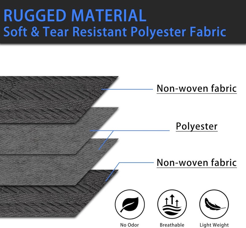 Trahefa Moving Blanket 80 x 72 inches, Quilted Moving Blankets Heavy Duty Moving Padded Blanket Furniture Blankets for Moving (1, Black) - Image 4