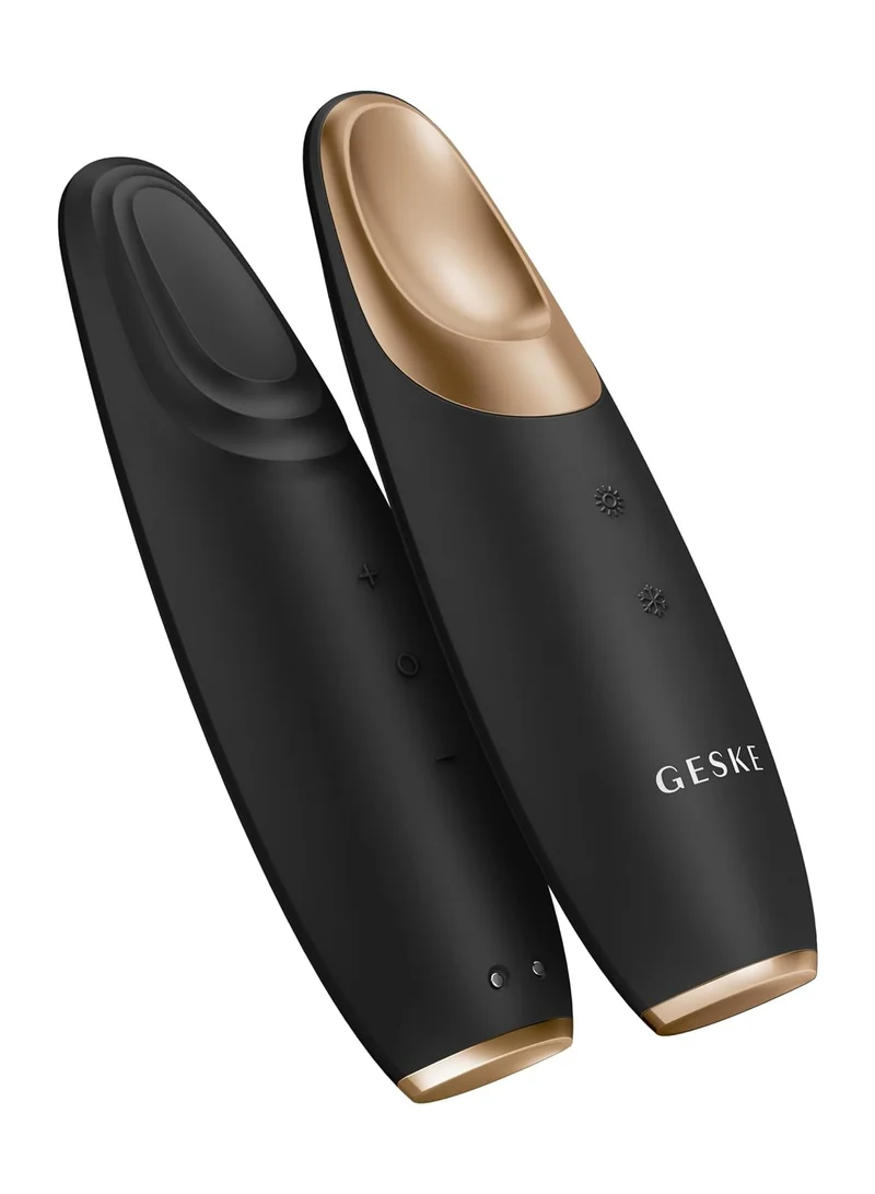 GESKE Smart App Guided Warm & Cool Eye Energizer | 6 In 1 | Eye Massager | Anti Dark Circles Massager | Eliminate Bags And Sagging Eyelids | Electric Eye Massage