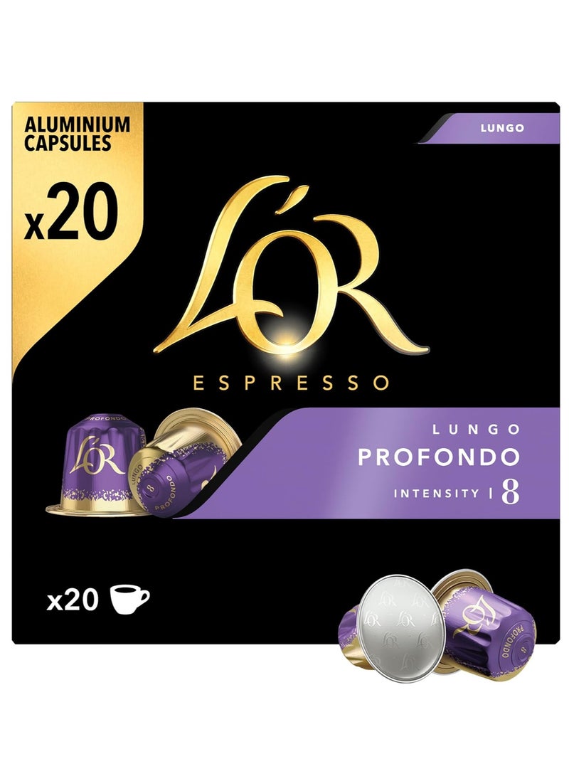 L'or EspressO Lungo Profondo coffee capsules - 20 capsules - Image 1