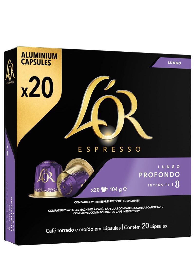 L'or EspressO Lungo Profondo coffee capsules - 20 capsules - Image 2