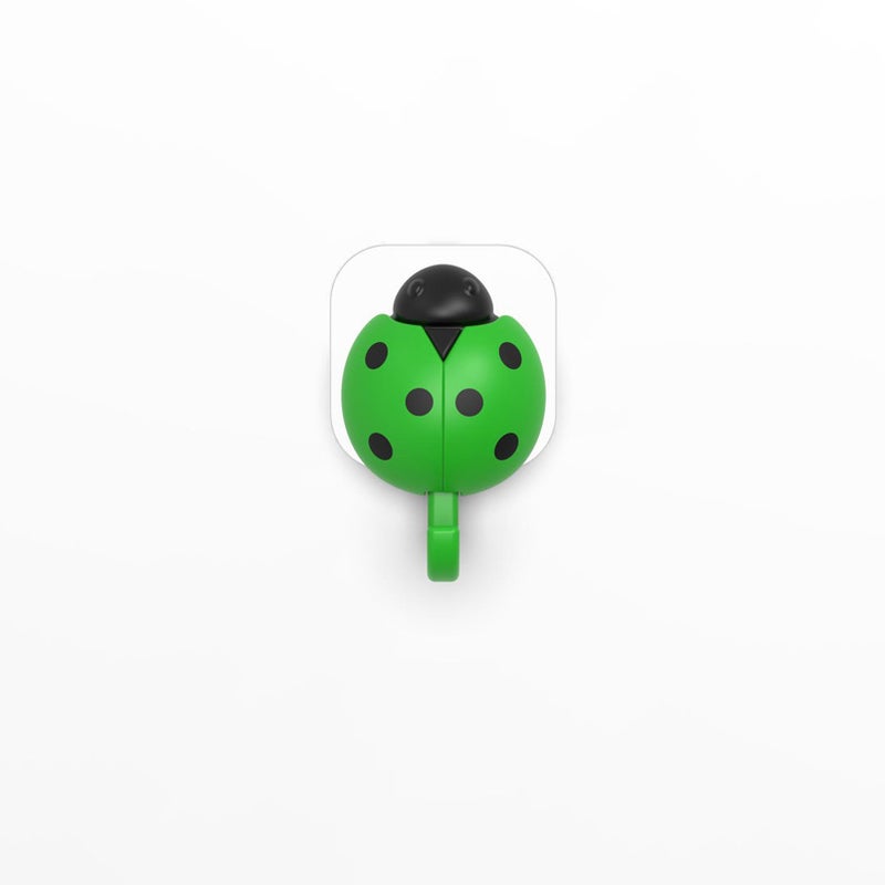 New creative beetle key hook gravity induction wings automatic opening creative cute key hook Green Green