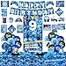Mpanwen 9th birthday decorations for Boys Blue Video Game Level 9 Party Decor Supplies for 9th Boys Gamer Backdrop Balloons Banner Tablecloth Game Centerpieces Hanging Swirls Wall Signs Sash - Image 2