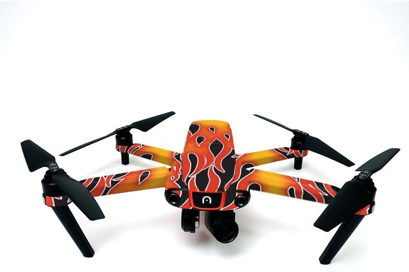 غطاء MightySkins متوافق مع طائرات Autel Robotics Evo - نيران ساخنة | ملصق فينيل واقي، متين، وفريد | سهل التطبيق، الإزالة، وتغيير الأنماط | مصنوع في الولايات المتحدة الأمريكية