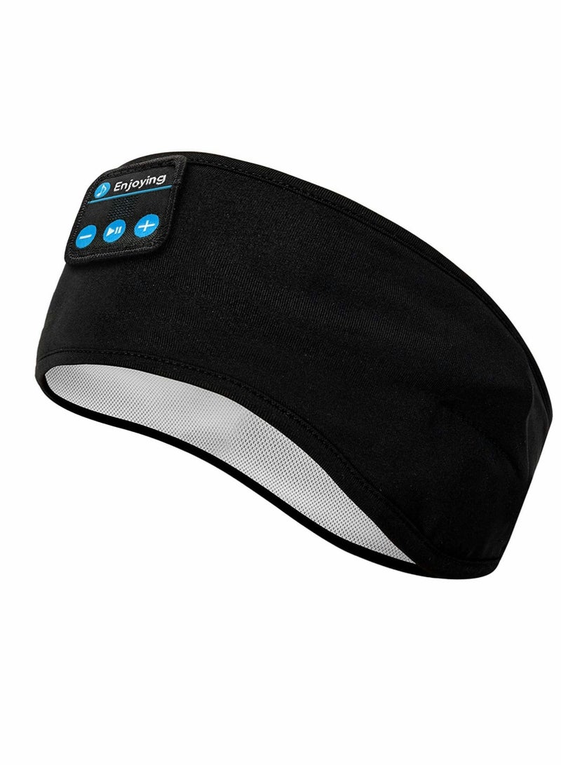 Captaintech Sleep Headphones, Bluetooth Sleep Eye Mask Wireless Headphones, Sleeping Travel Music Eye Cover, Sports Headband Headphones with Ultra-Thin HD Stereo Speakers, for Insomnia, Snoring, Travel - Image 1