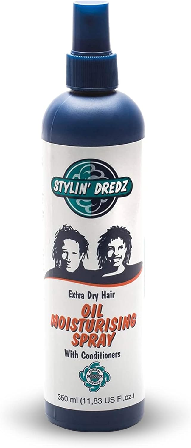 Stylin Dredz Extra Dry Hair Oil Moisturising Spray w Conditioners 350ml Pk of 2