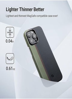 PiBlue iPhone 14 Pro Carbon Case Unique Design Mixed Amazing Color Blue  - Image 2