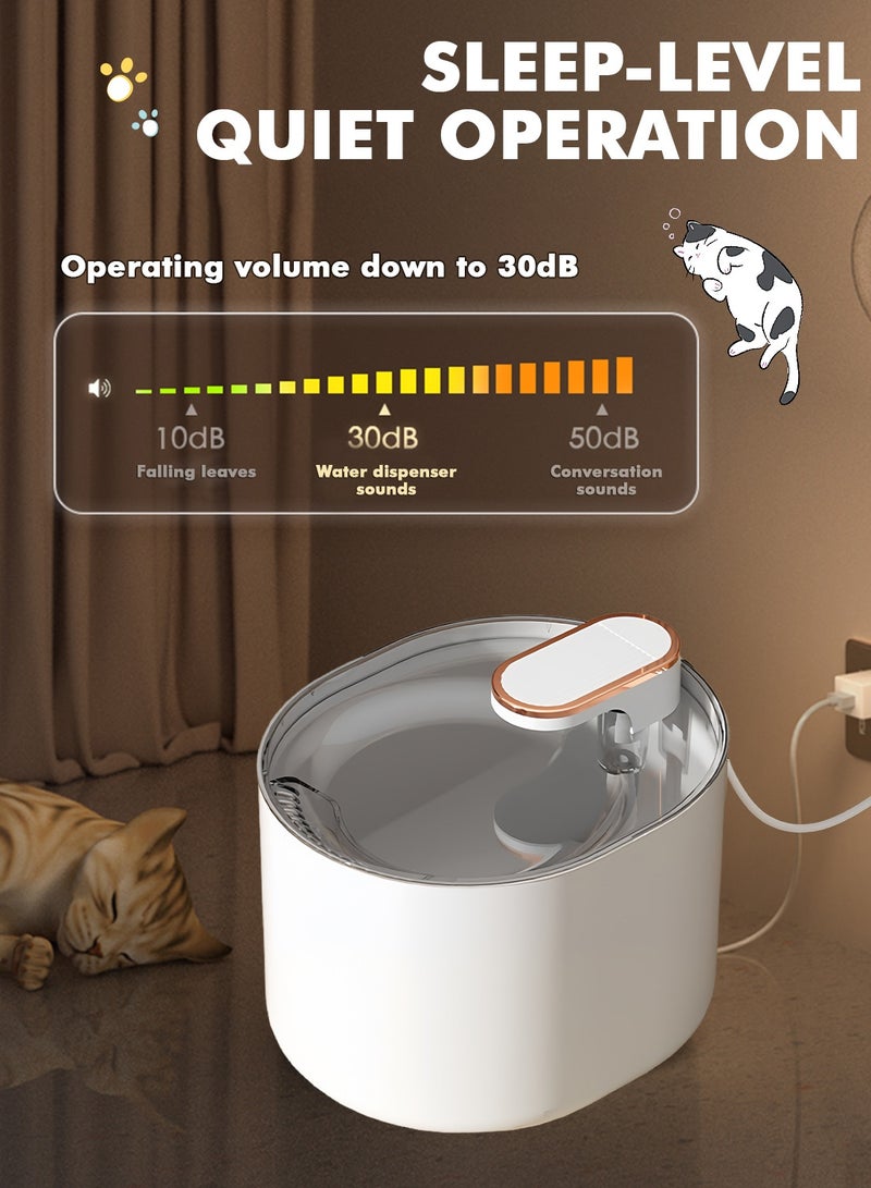 كيدل 3L القدرة الكبيرة Cat نافورة المياه الحيوانات الأليفة ذكية موزع المياه خزان المياه الصامت الدورة التلقائية للقطط والكلاب - Image 5