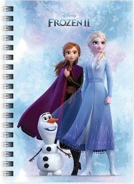 Disnep Frozen II A6 Metallized Notepad 80 Sheets 