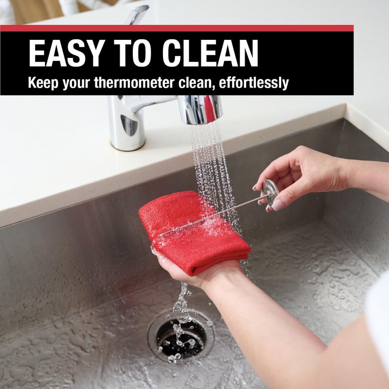 CDN ProAccurate Candy & Deep Fry Thermometer | Insta-Read 7" Stem | NSF Certified | 100â€“400Â°F Range | For Candy, Sugar, Oil, Deep Frying, Roasts, Poultry | Adjustable Pot Clip | IRXL400 - Image 3