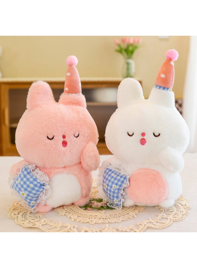 Boutique 8-inch Doll Grabbing Machine Special Doll Doll Wedding Throwing Plush Toys Activity Gifts-Specifications:Sleepy Rabbit-Color:About 25cm "single Color Random]  - Image 1