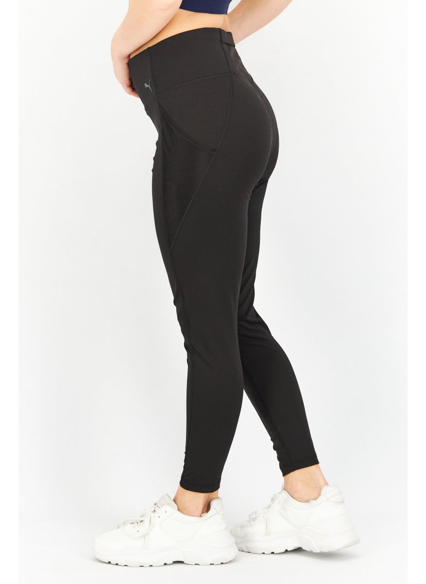 PUMA Women Sportswear Fit High Waist Pull On Training Leggings, Black  - Image 3
