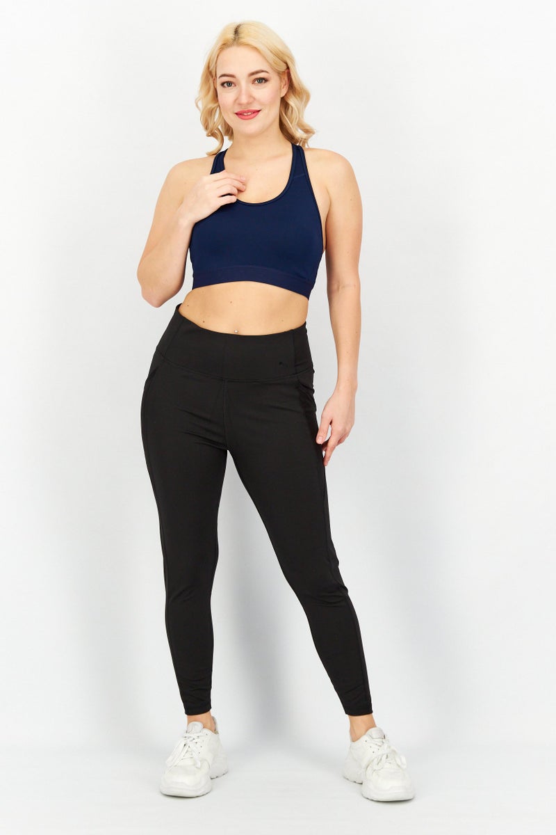 PUMA سراويل تدريب رياضية نسائية بخصر عالي، سوداء - Image 4