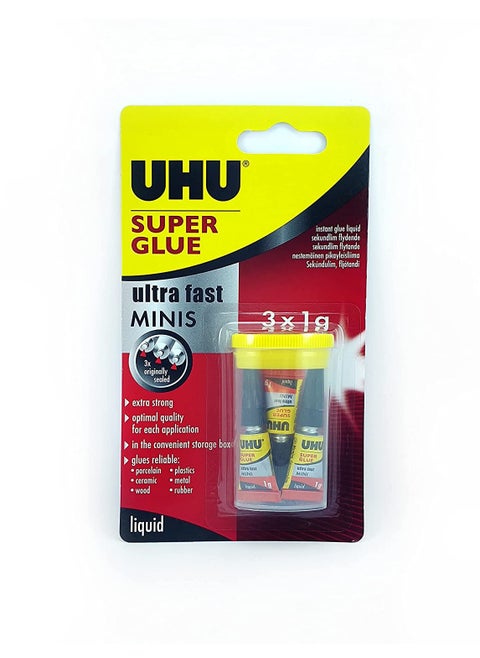 SUPER GLUE MINIS LIQUID BLISTER 3 X 1 G