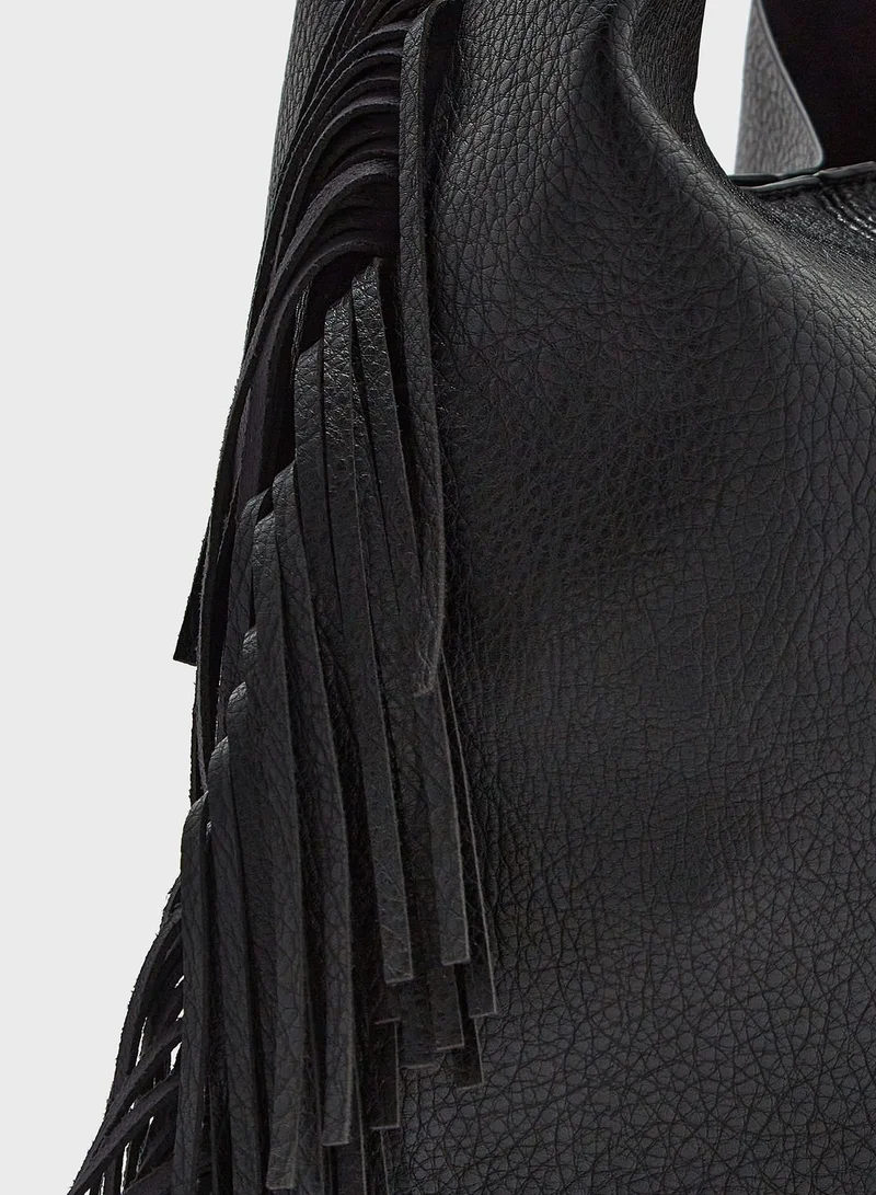Ginger Fringe Large Tote Bag