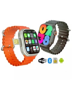 modio Smart Watch 4G Ultra Max  2.2" HD 3 Pairs Bracelet With SIM Card Support For Mobile With Google Play Support For All Apps 64 GB  - Image 2