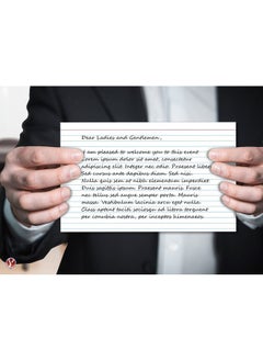 S Superfine Printing Ruled Index Cards On 100Lb Heavyweight Thick White Cover Stock. "100 Per Pack" (5 X 8)  - Image 3