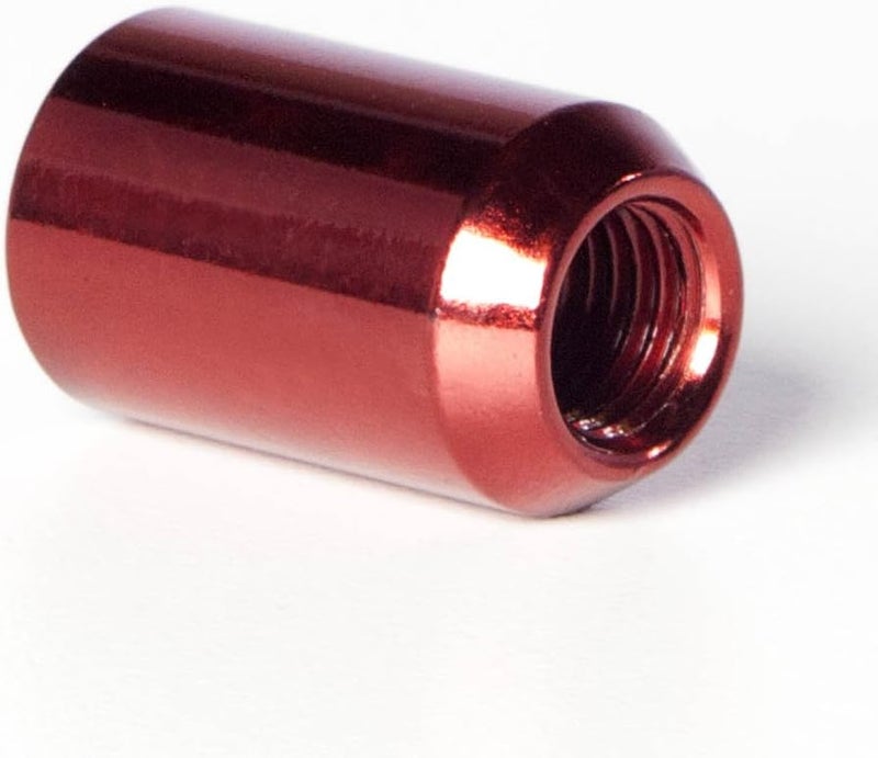 Circuit Performance صمامات العجلات الحمراء من Circuit Performance Tuner Key Acorn 12x1.25 فولاذ مطروق (24 قطعة + أداة) - Image 3